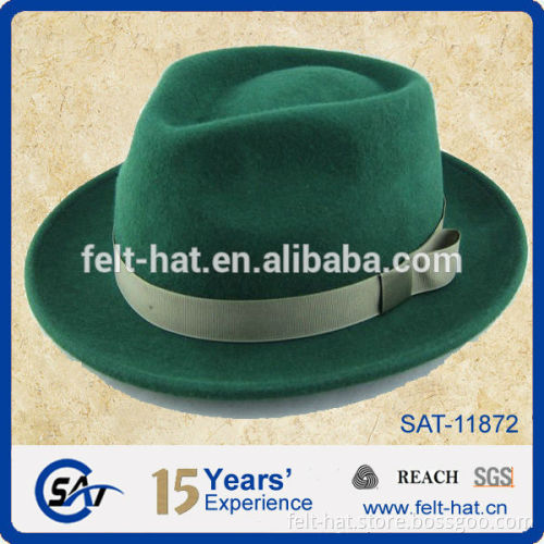 custome pure wool felt gentle hat for man